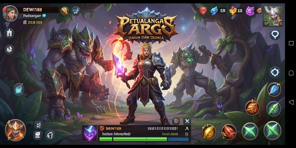 Tampilan gameplay seru dan menantang di DEWI188.