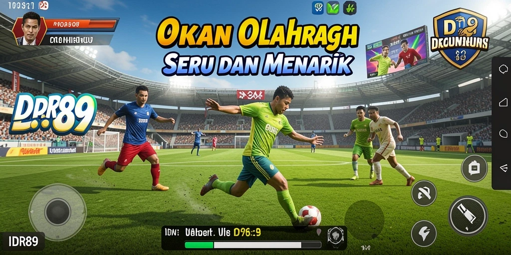 Tampilan gameplay menegangkan dari IDR89 dalam pertandingan olahraga.