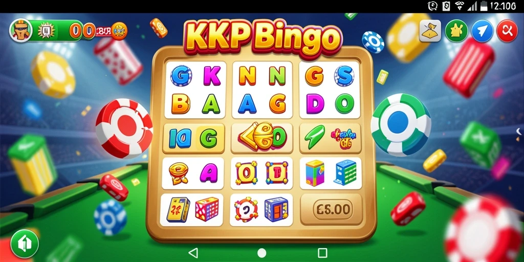 Tampilan gameplay seru di KPK100 dengan kartu Bingo.