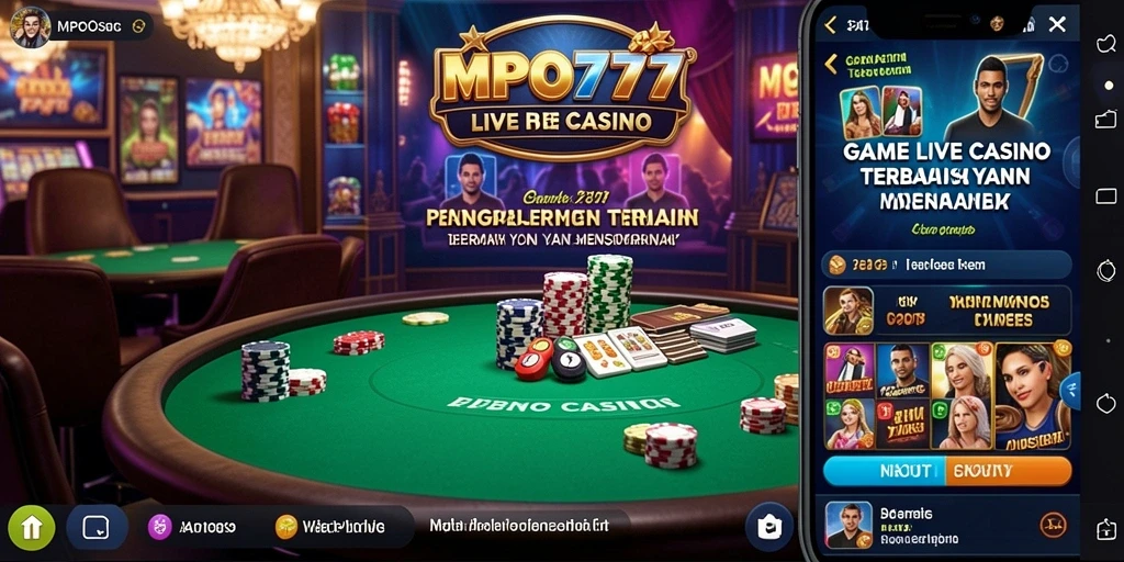 Gameplay Live Casino MPO777 dengan dealer profesional dan interaksi real-time.