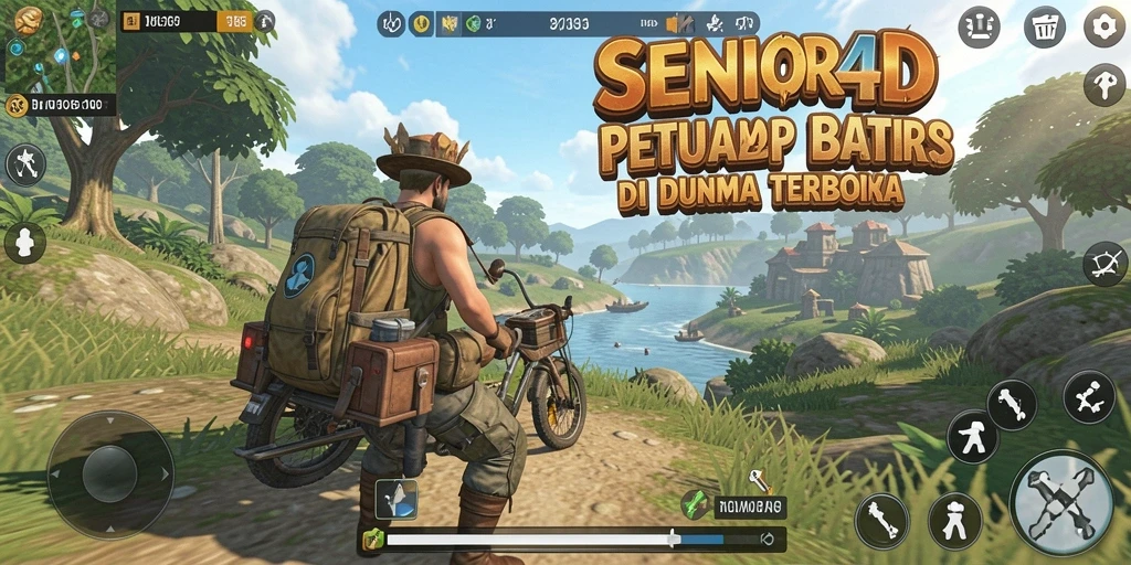 Gameplay menarik di dunia terbuka SENIOR4D.
