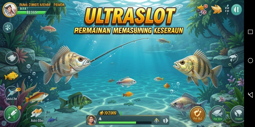 Tangkapan besar dalam permainan memancing ULTRASLOT yang mendebarkan.